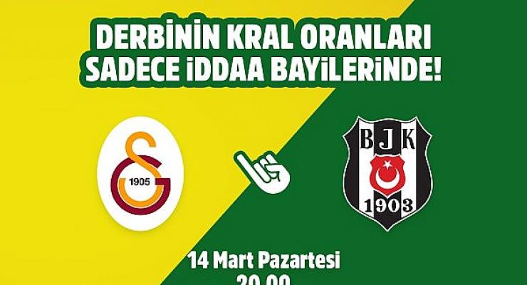 Galatasaray-Beşiktaş maçının Kral Oranlar’ı sadece iddaa bayilerinde