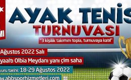Antalya Büyükşehir 30 Ağustos Zafer Bayramında Ayak Tenisi Turnuvası Düzenleniyor